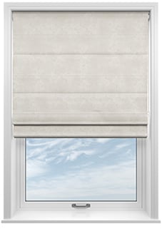 Florence Faux Suede, Grey Mist - Motorised Roman Blind